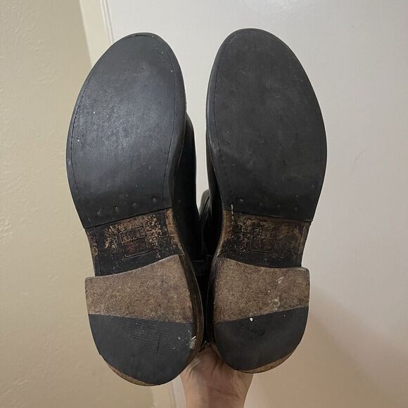 FRYE Leather Black Knee high Riding Western country boots US 7 -77754 4003 - Picture 10 of 12